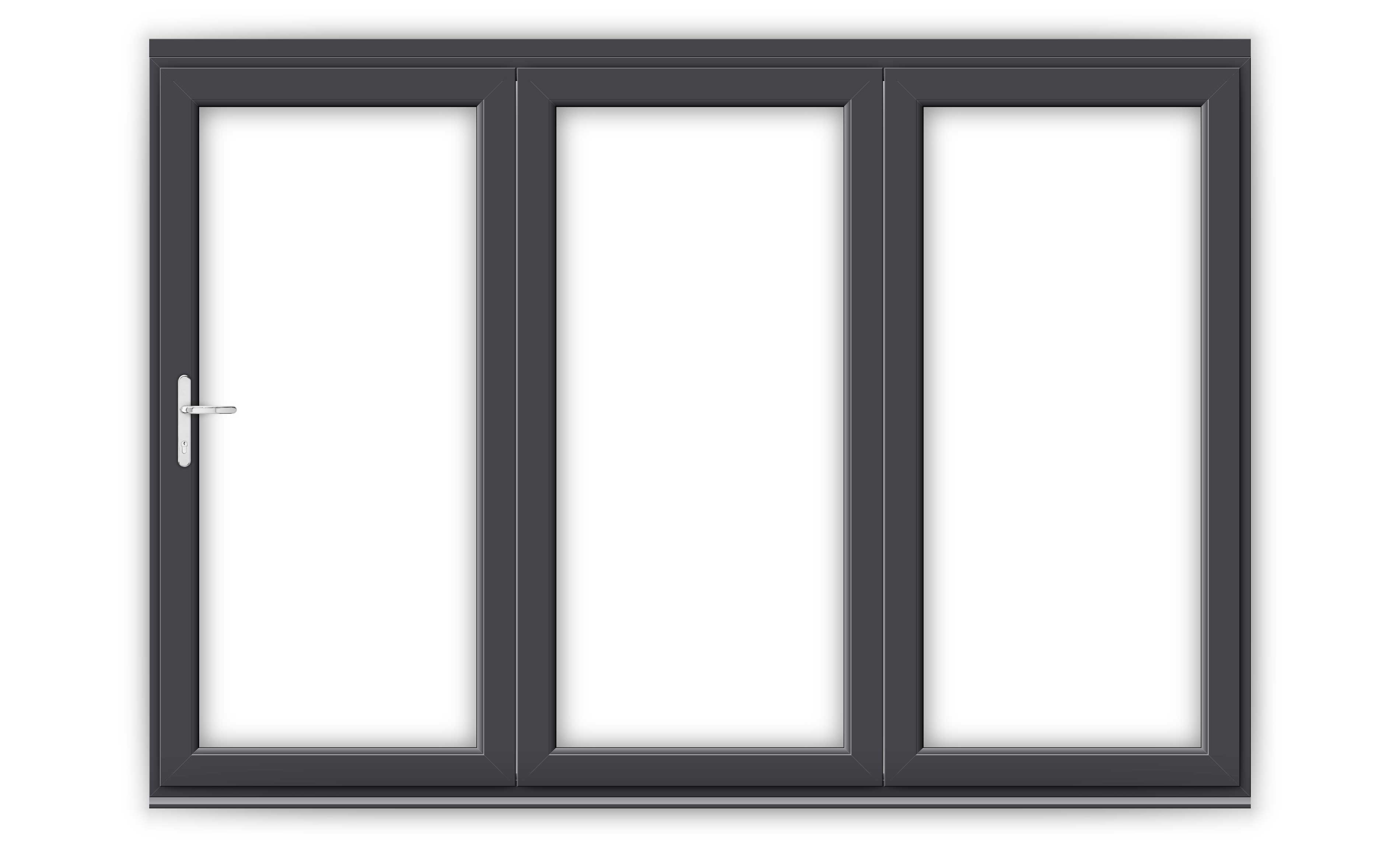 10ft Anthracite Grey uPVC Bifold Doors Flying Doors